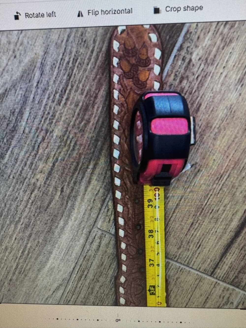 Custom Tooled Leather Belt David Personalized Buckstitch Western Tan Brown‎
